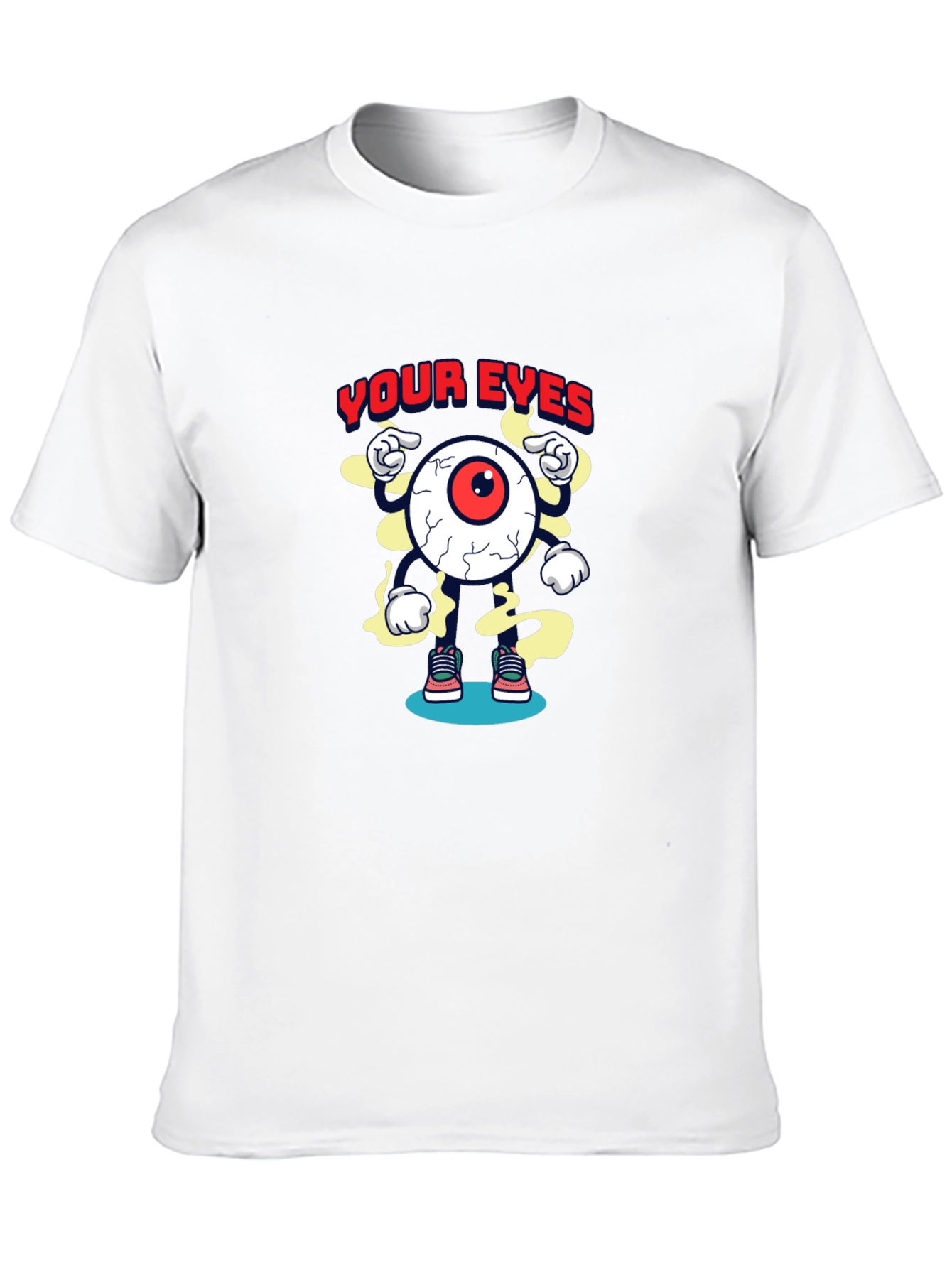 Cartoon Eye Graphic T-Shirt