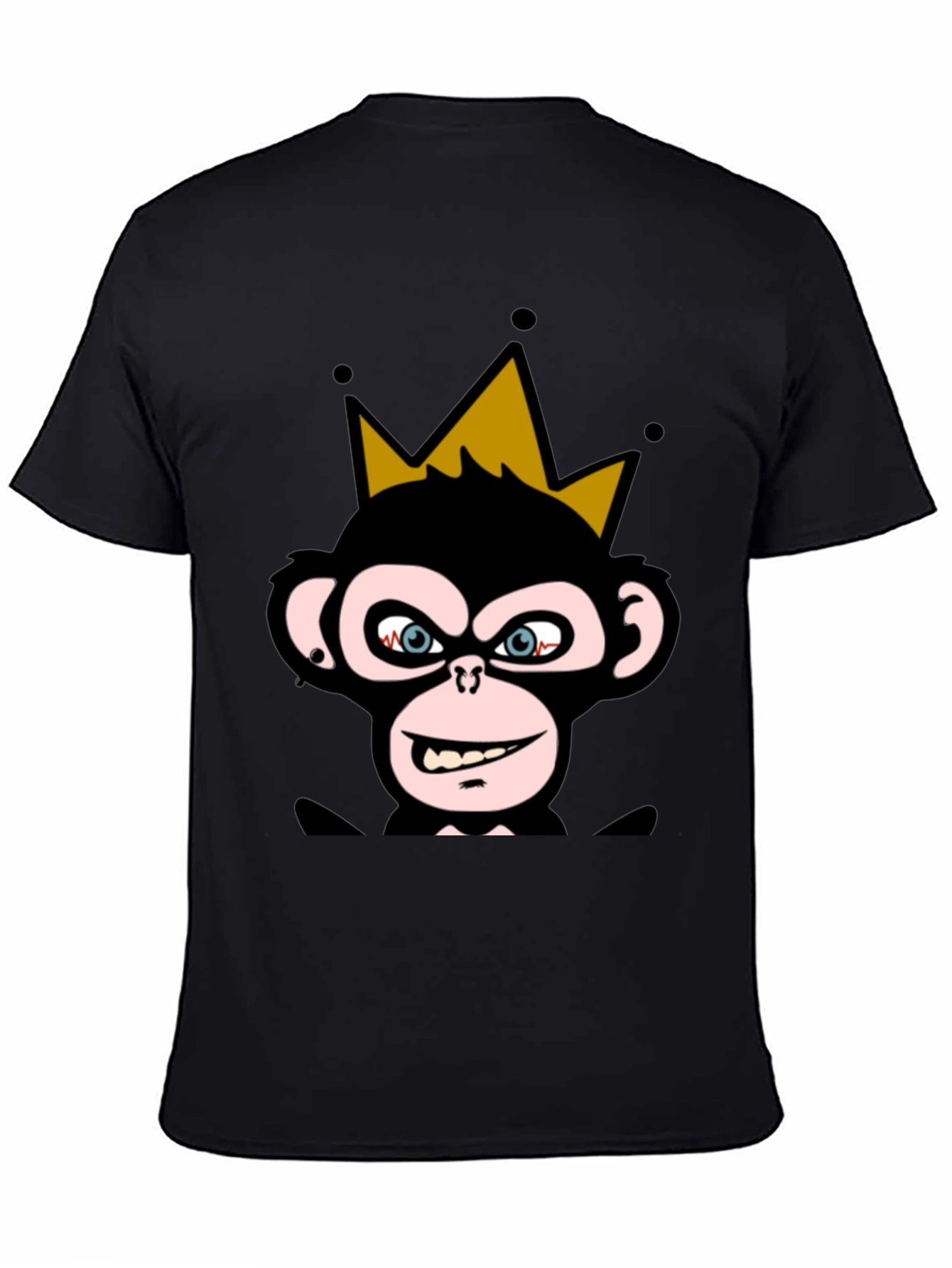 King Monkey Graphic Tee - Black Crew Neck