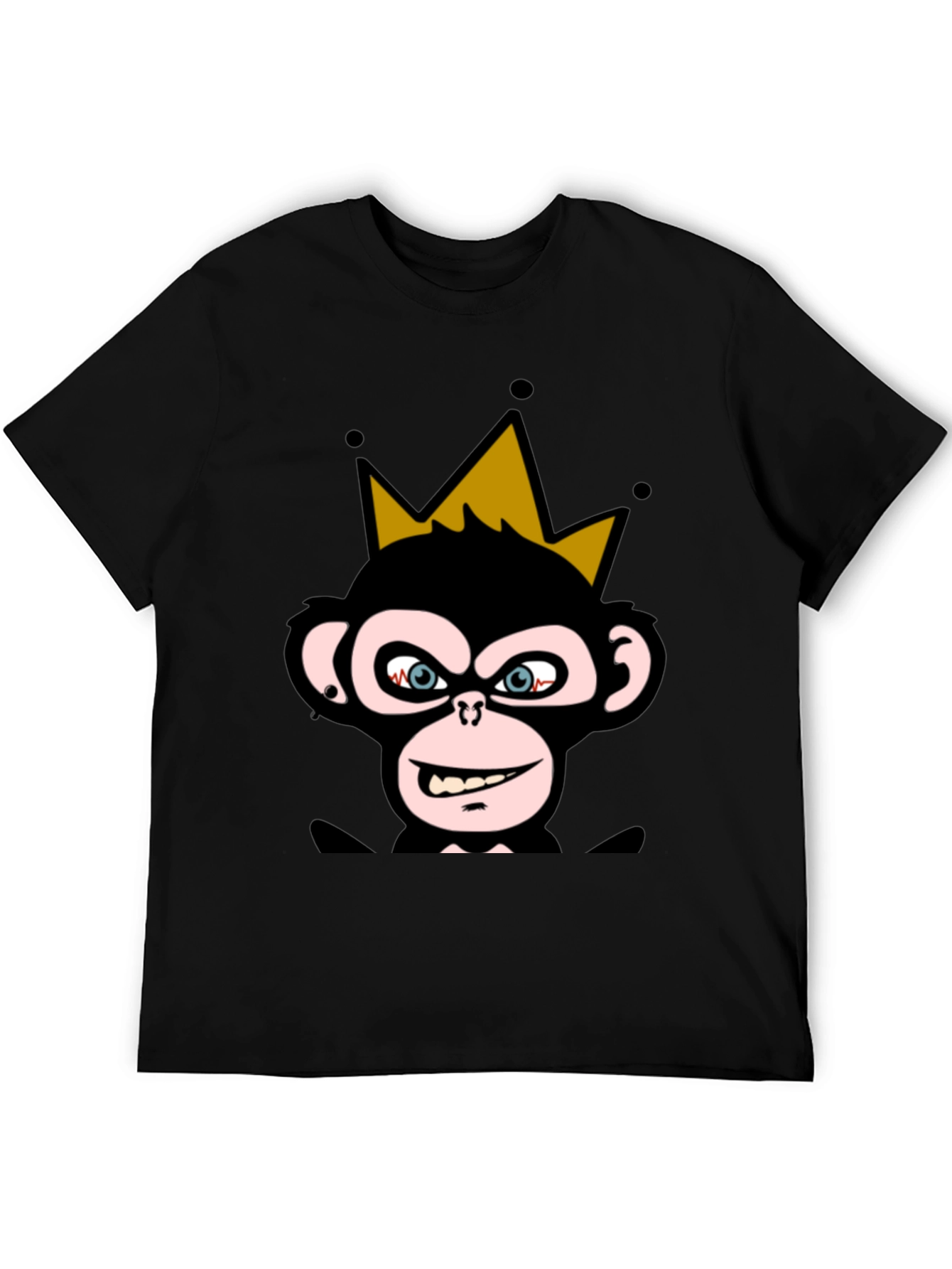 King Monkey Graphic Tee - Black Crew Neck
