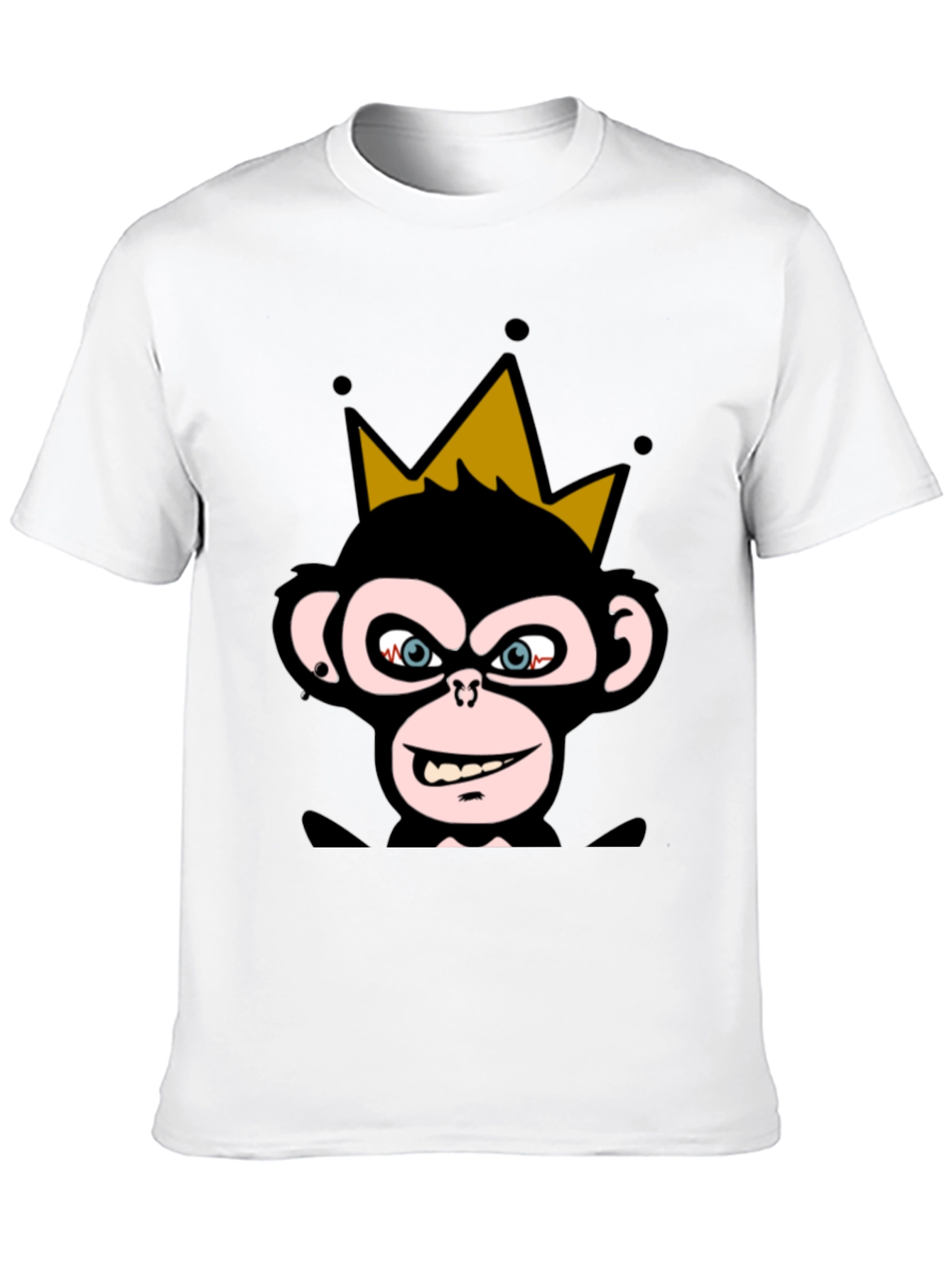 King Monkey Graphic Tee - Black Crew Neck