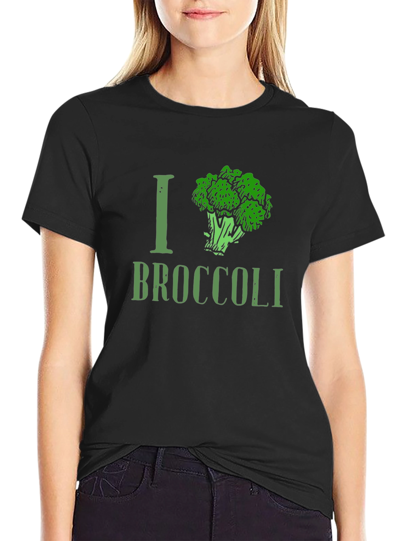 I Love Broccoli Graphic T-Shirt