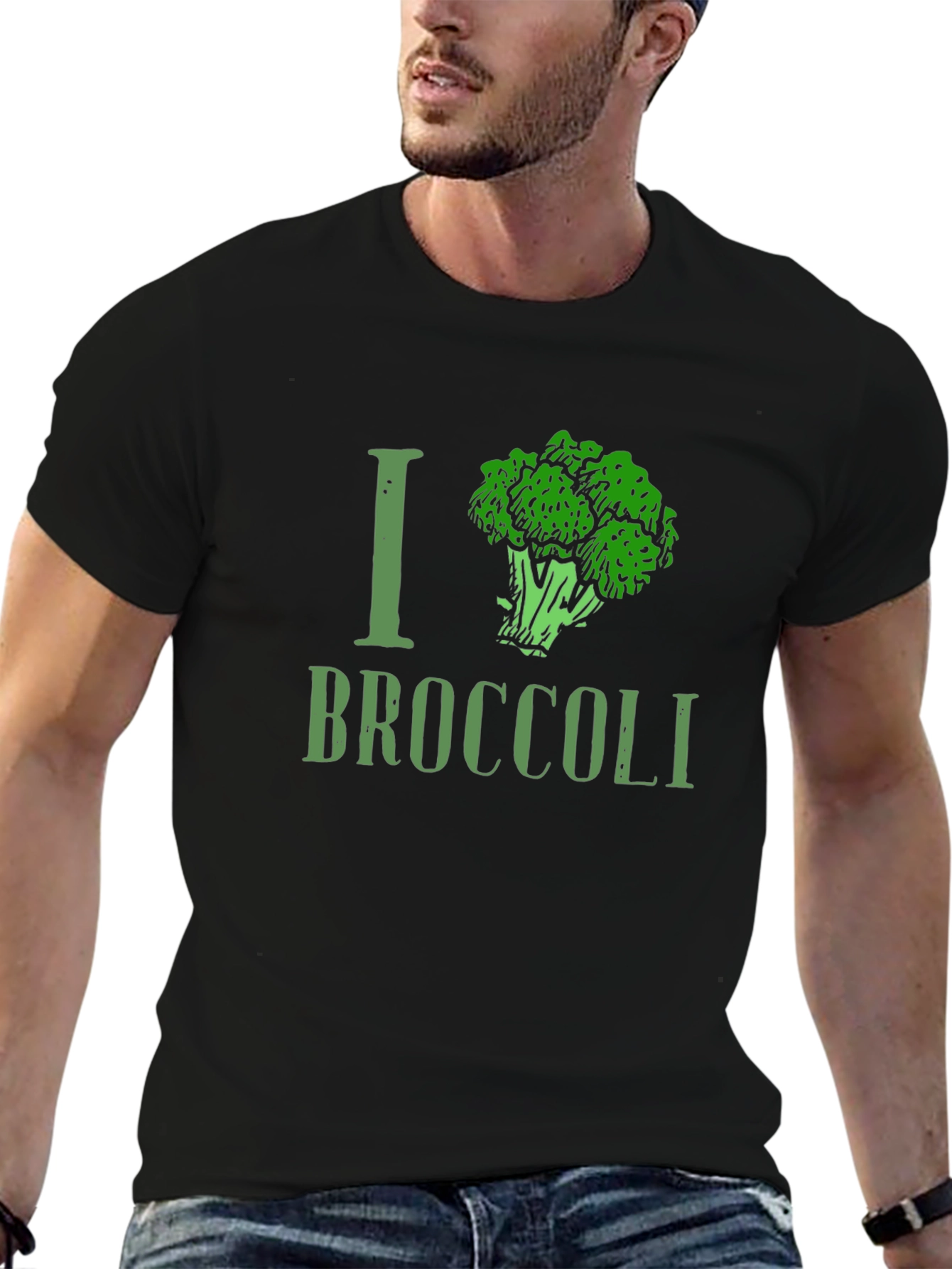 I Love Broccoli Graphic T-Shirt
