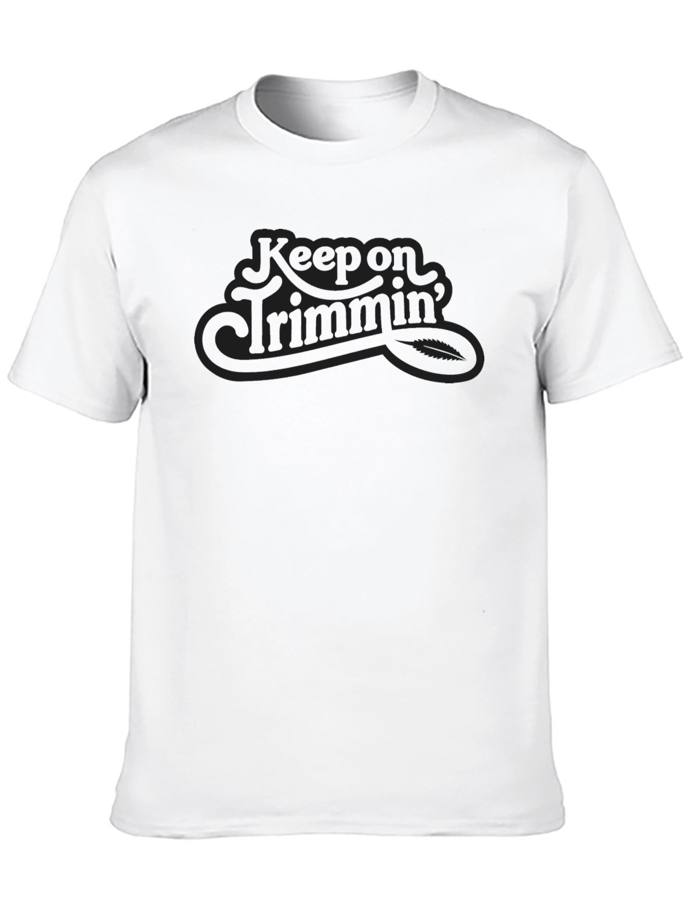 Keep On Trimmin Black Crew Neck T-Shirt
