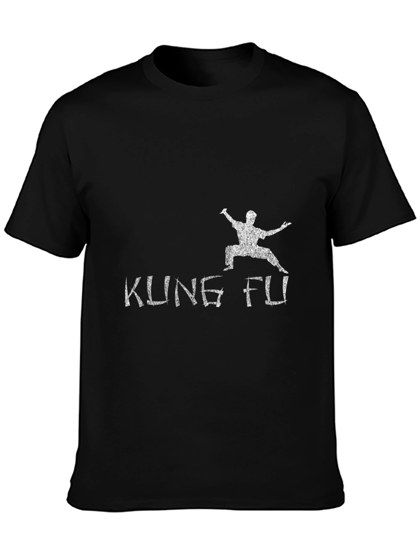 Kung Fu Black Graphic T-Shirt