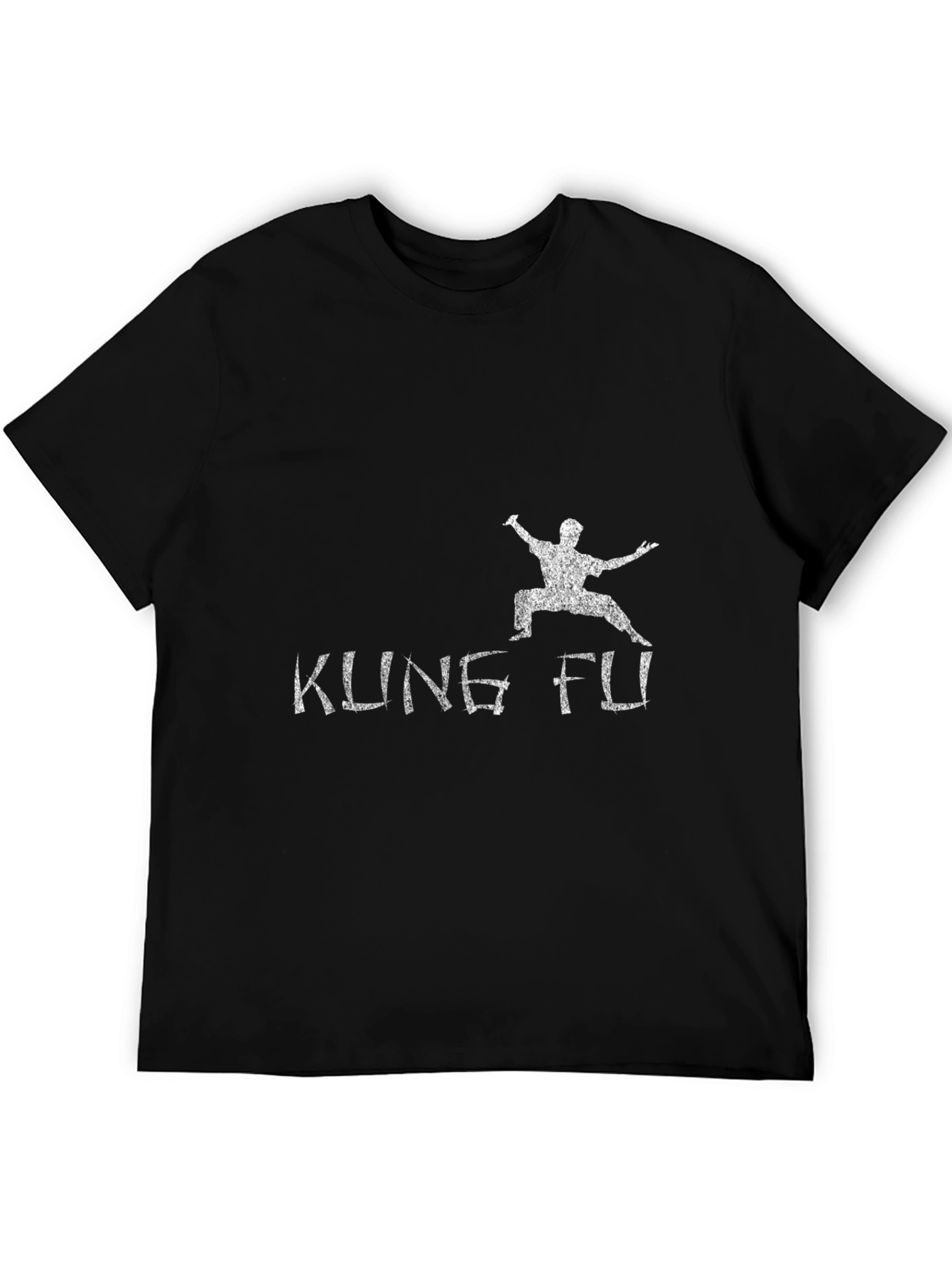 Kung Fu Black Graphic T-Shirt