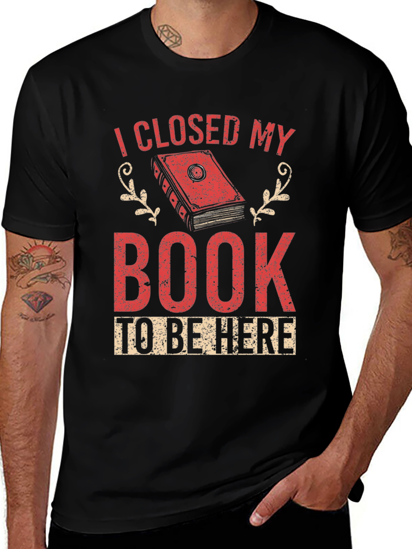 I Closed My Book To Be Here Graphic Tee