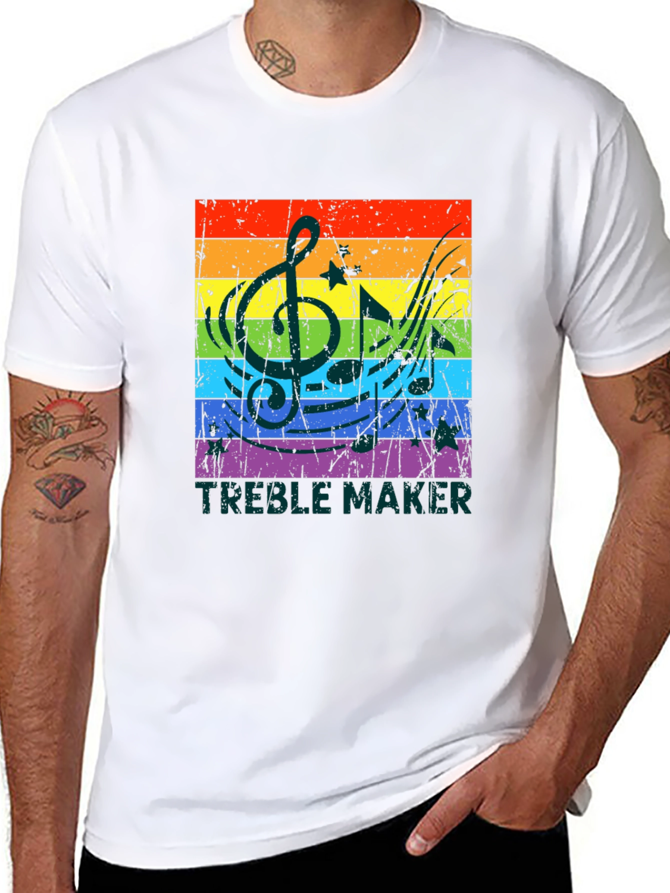 Treble Maker Rainbow Music T-Shirt