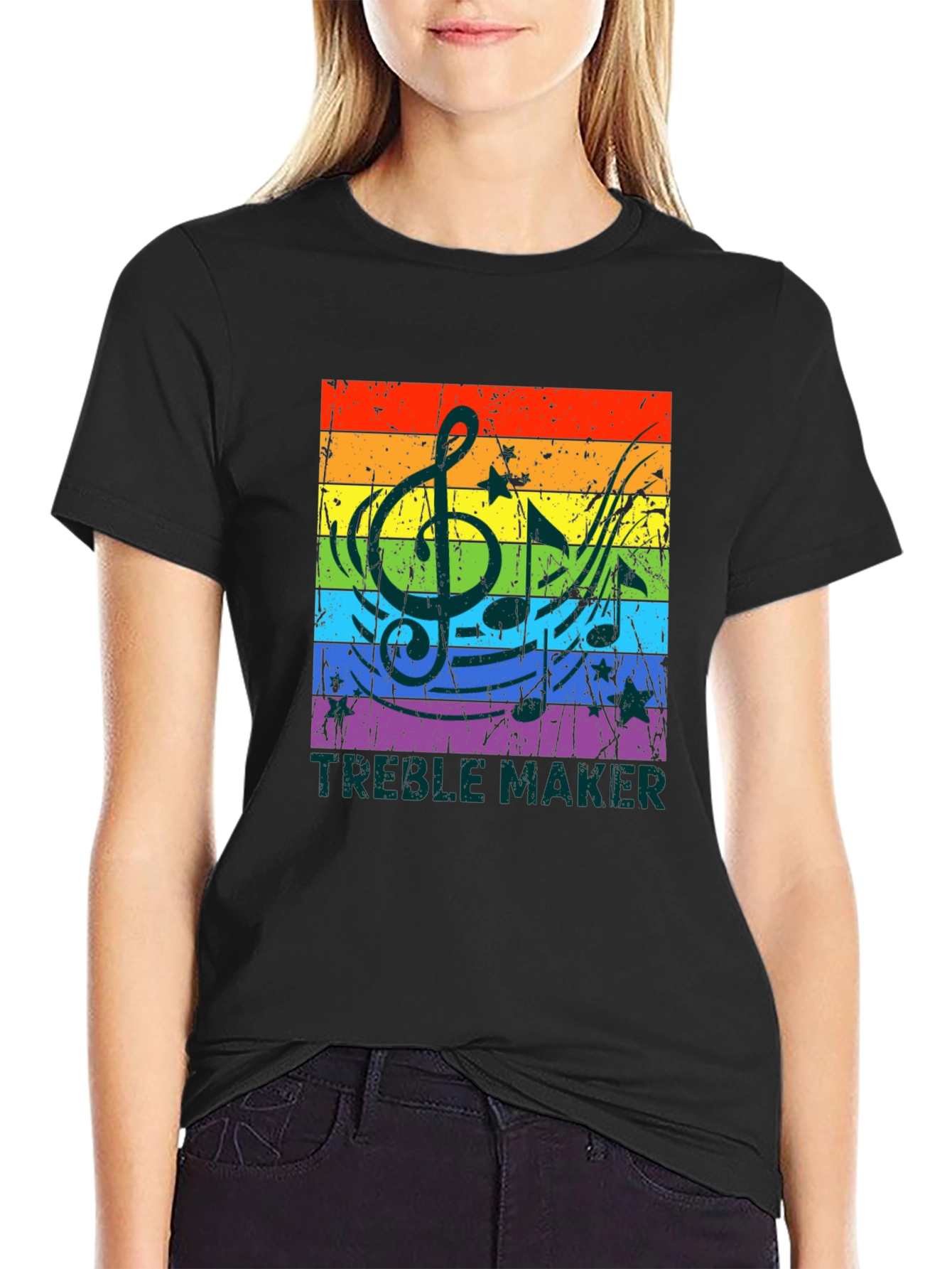 Treble Maker Rainbow Music T-Shirt