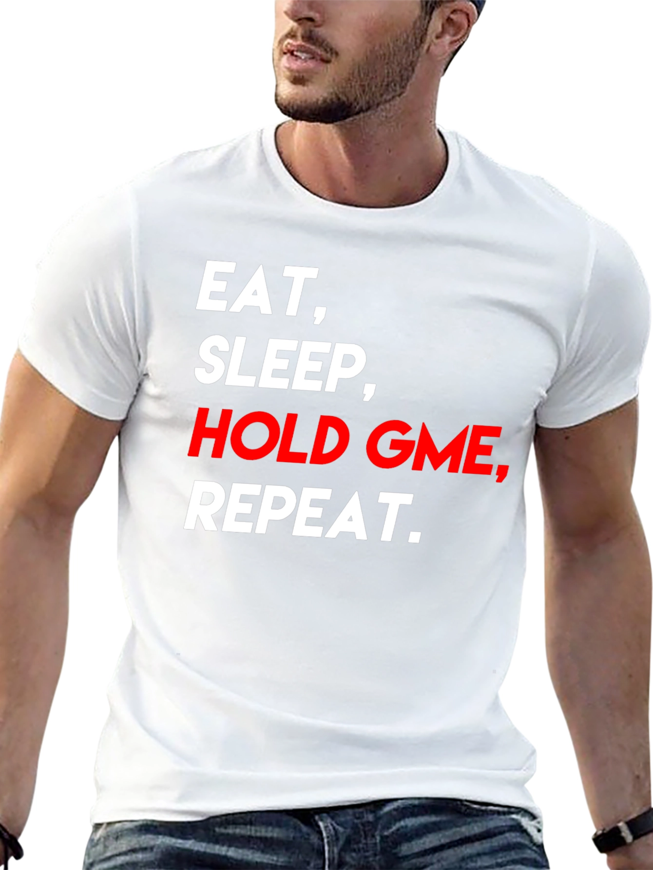 Eat Sleep Hold GME Repeat Graphic T-Shirt