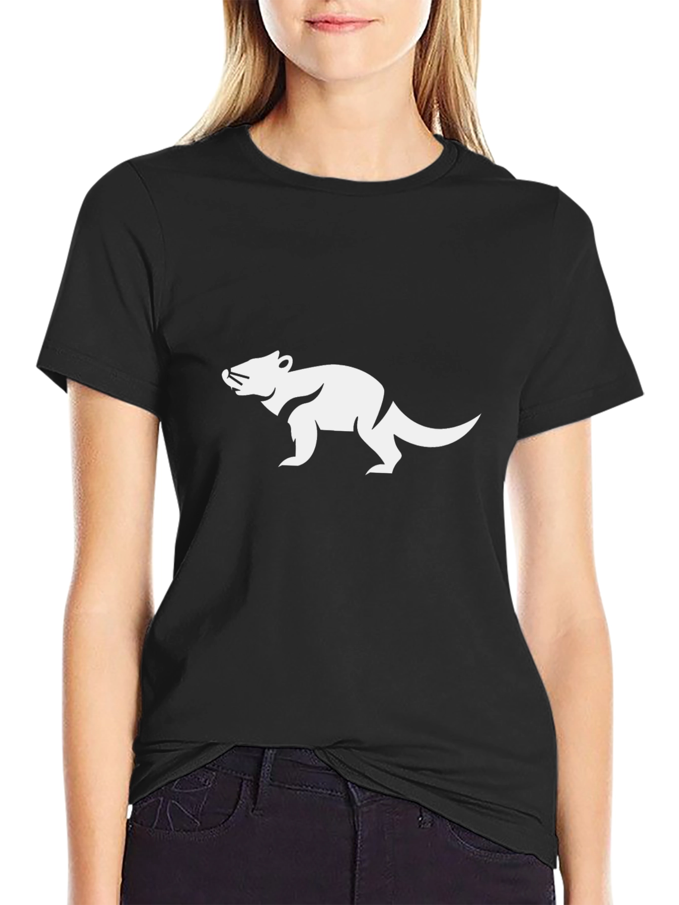 Cool Opossum Graphic Tee - Black Cotton T-Shirt