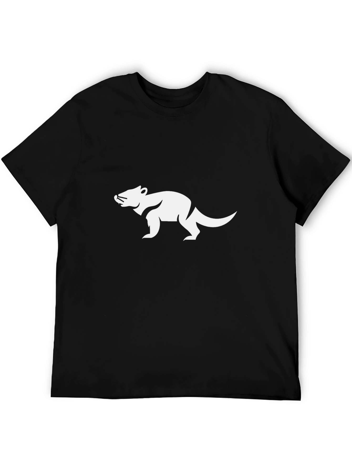 Cool Opossum Graphic Tee - Black Cotton T-Shirt