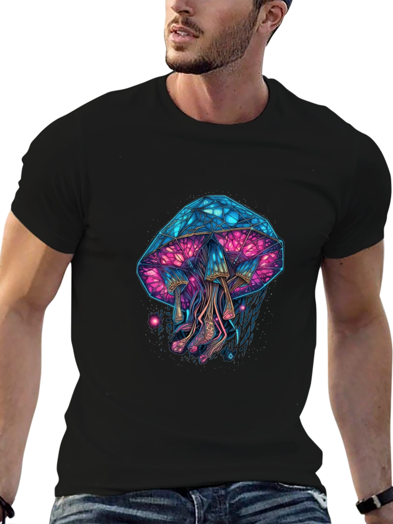 Psychedelic Mushroom Graphic Tee