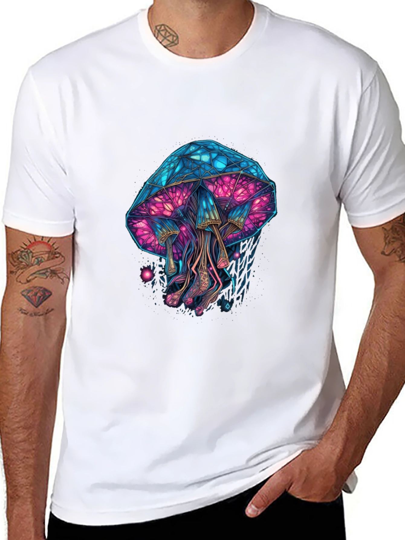 Psychedelic Mushroom Graphic Tee