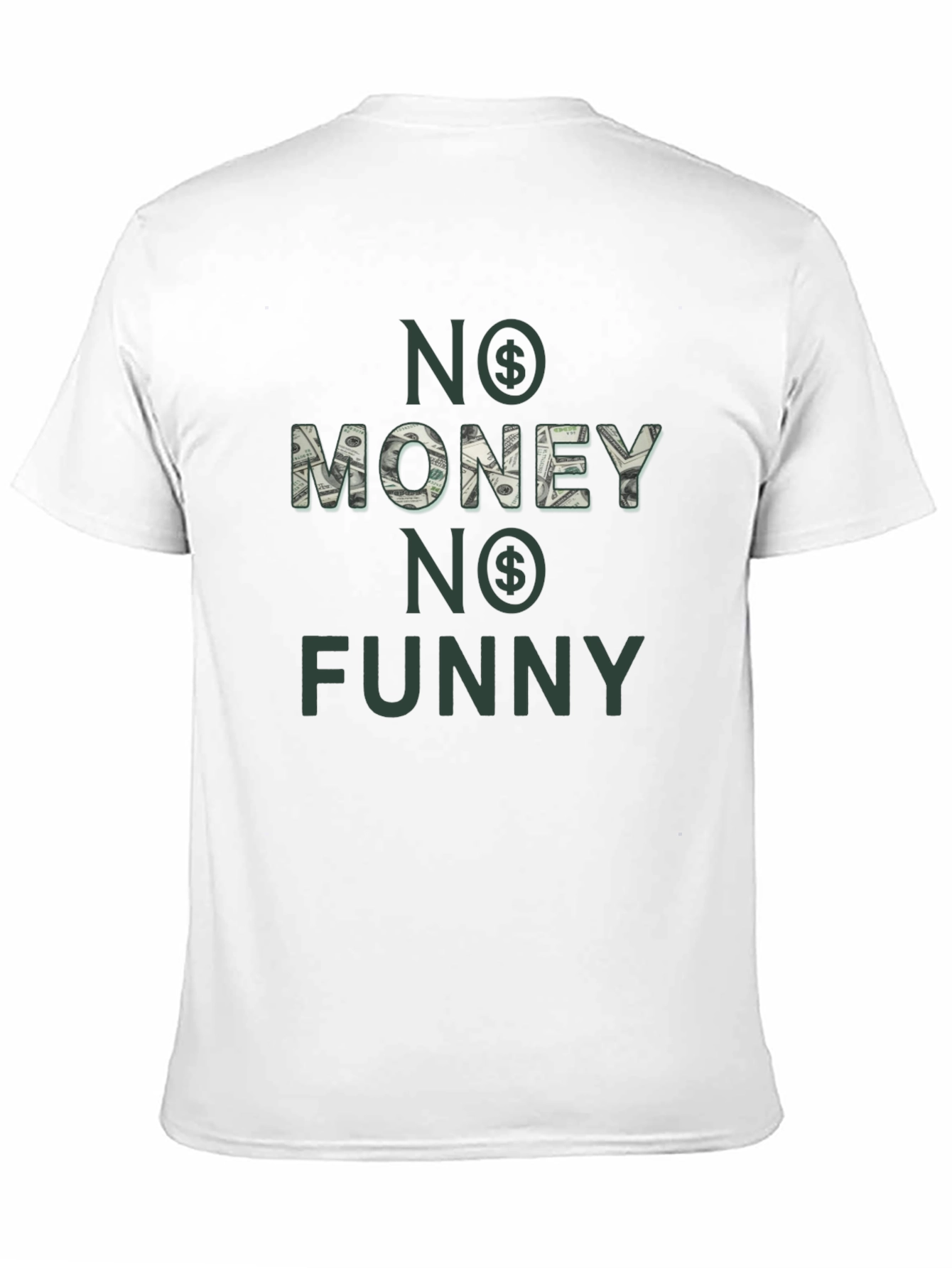No Money No Funny T-Shirt - Black Graphic Tee