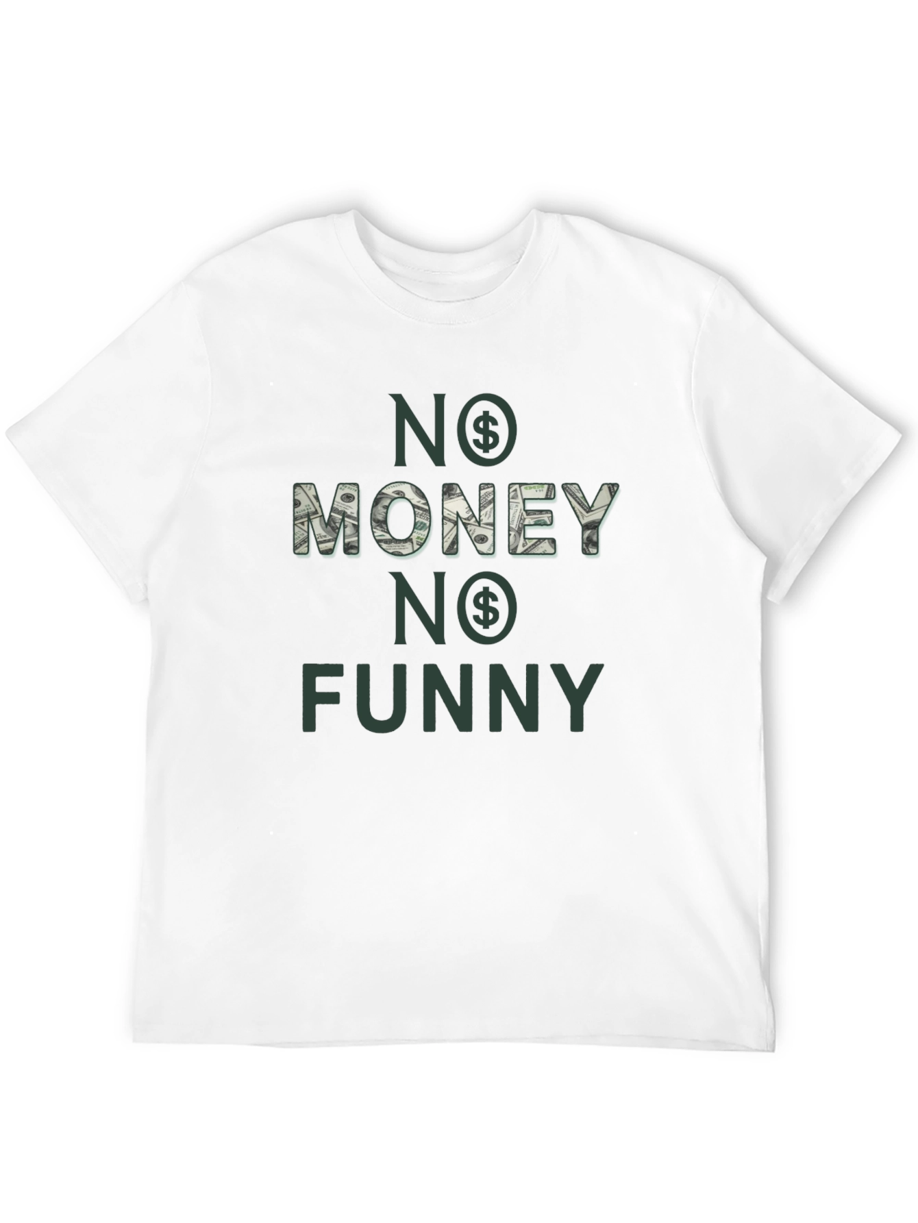 No Money No Funny T-Shirt - Black Graphic Tee