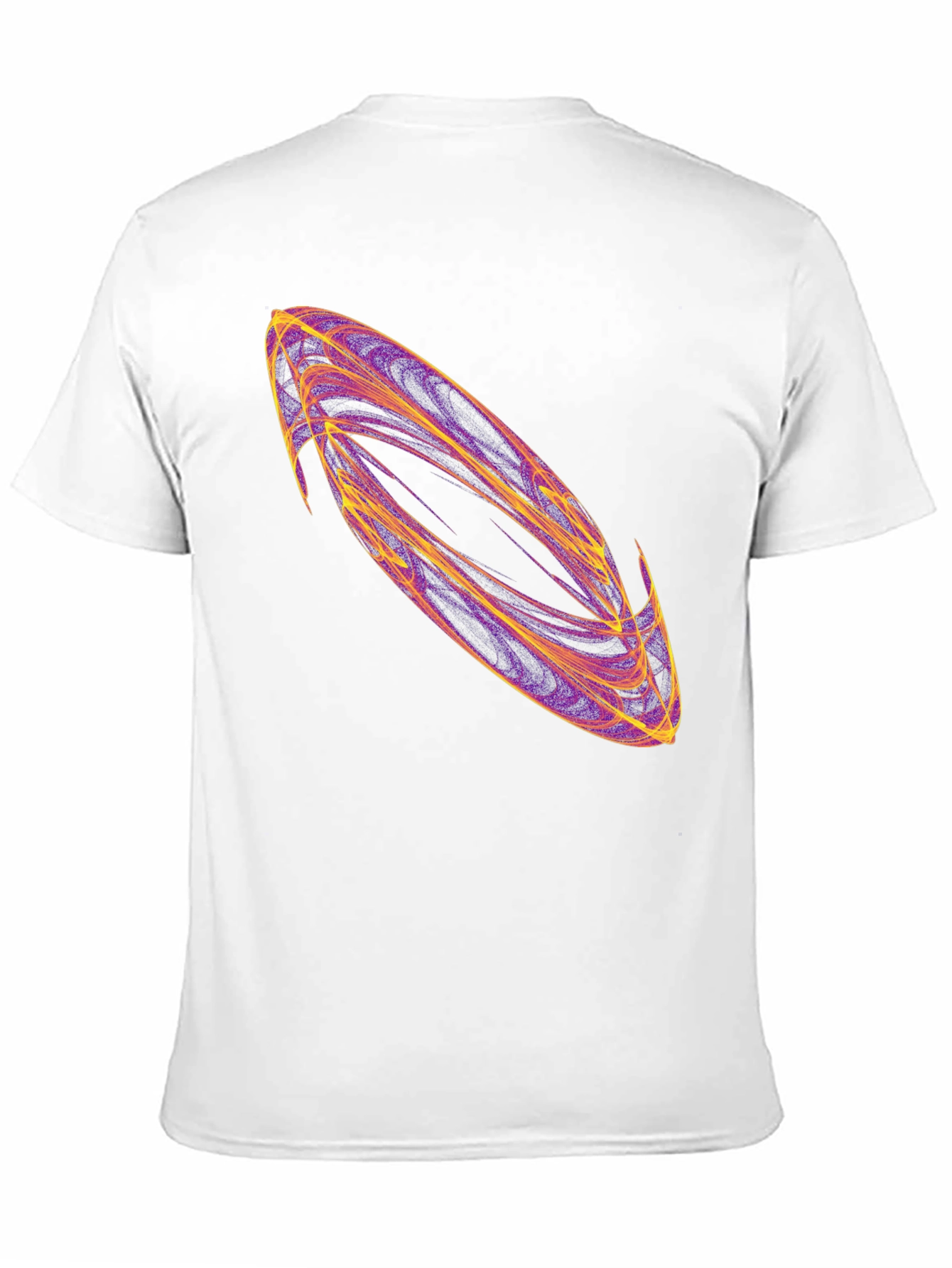 Abstract Swirl Graphic Black T-Shirt