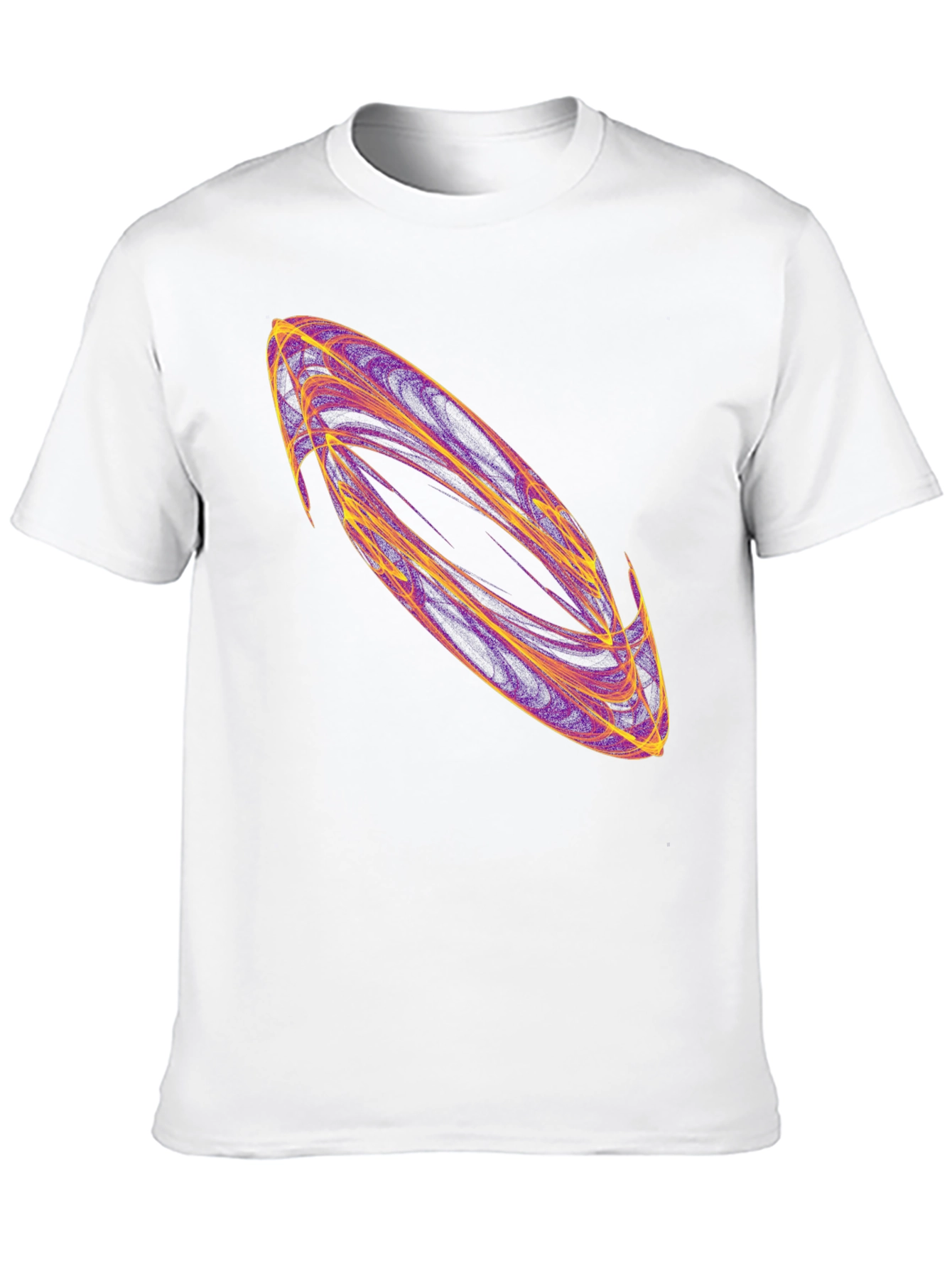 Abstract Swirl Graphic Black T-Shirt