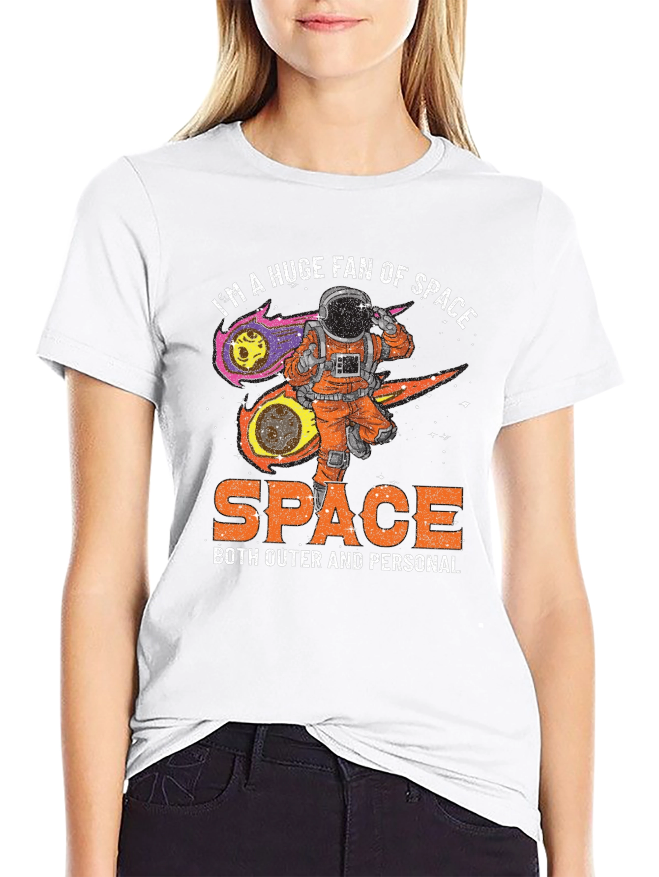 Space Fan T-Shirt Astronaut Graphic Tee