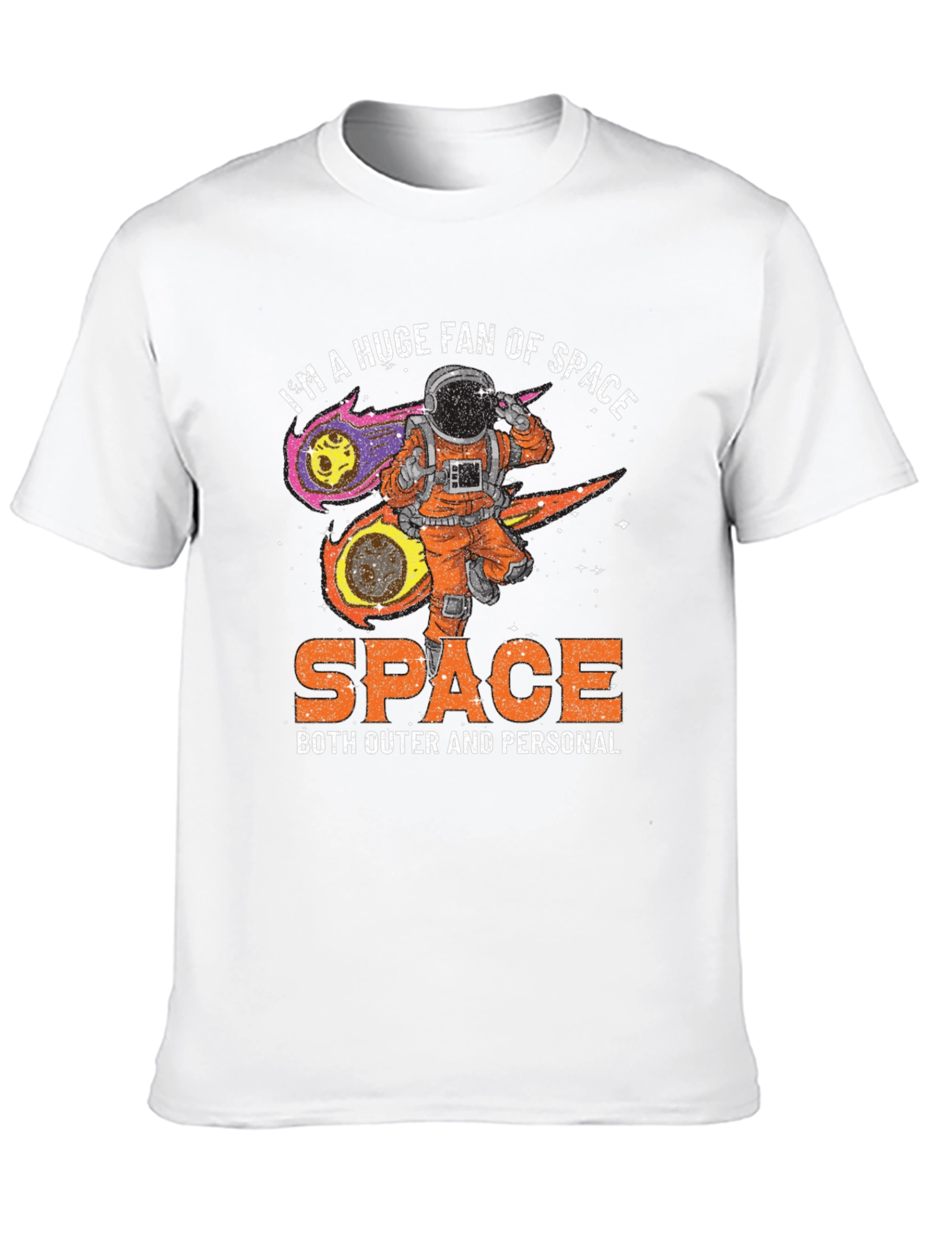 Space Fan T-Shirt Astronaut Graphic Tee