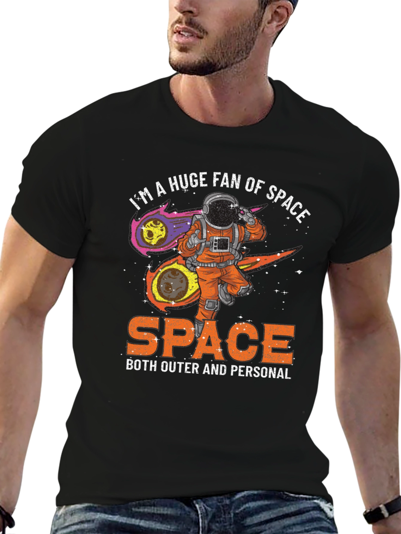 Space Fan T-Shirt Astronaut Graphic Tee