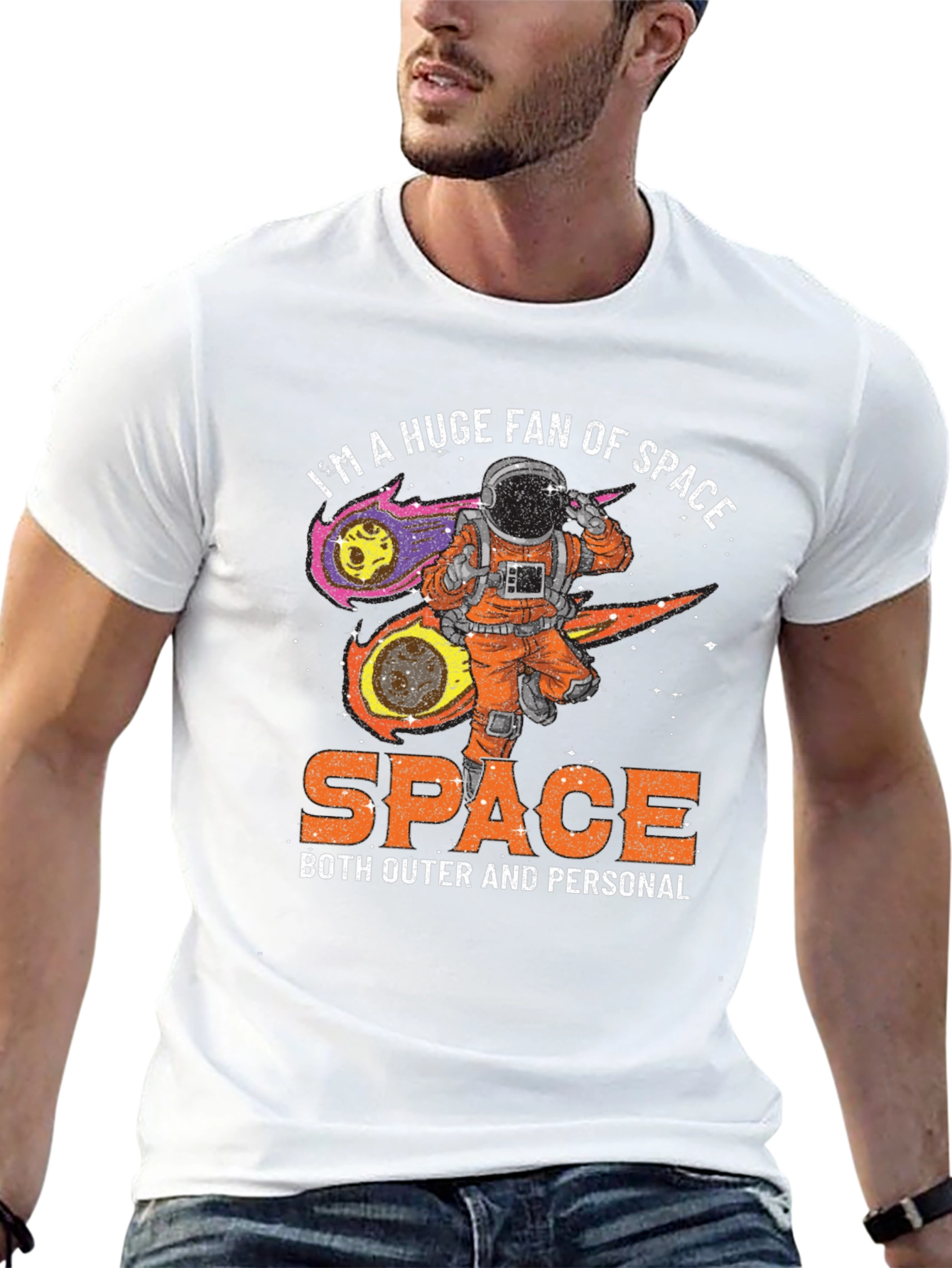 Space Fan T-Shirt Astronaut Graphic Tee