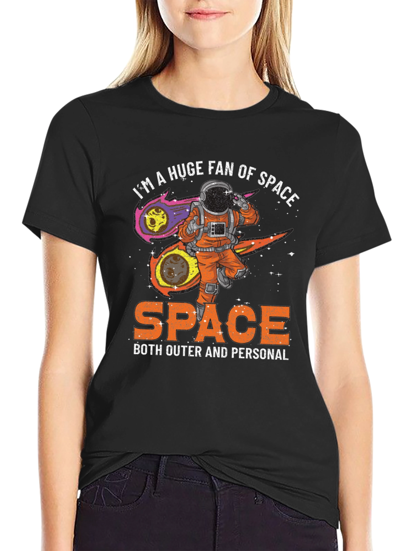 Space Fan T-Shirt Astronaut Graphic Tee