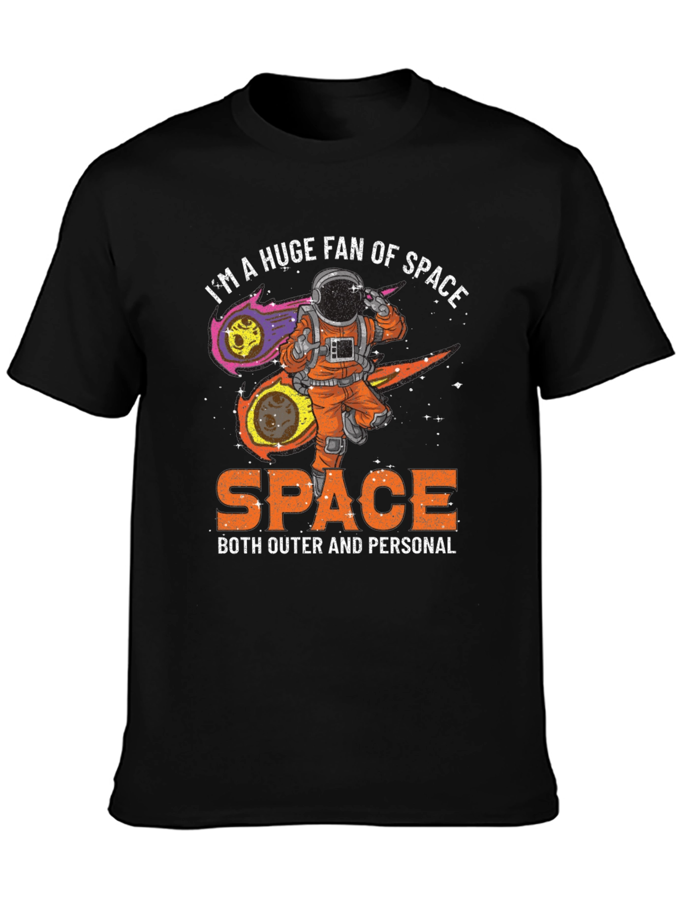 Space Fan T-Shirt Astronaut Graphic Tee
