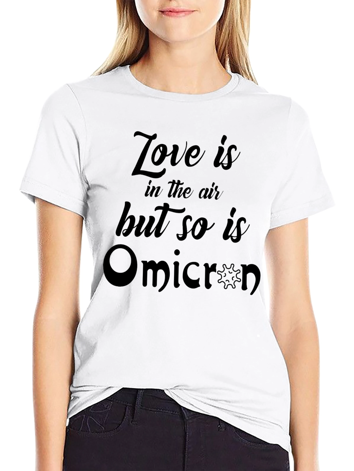 Love and Omicron T-Shirt - Funny Graphic Tee