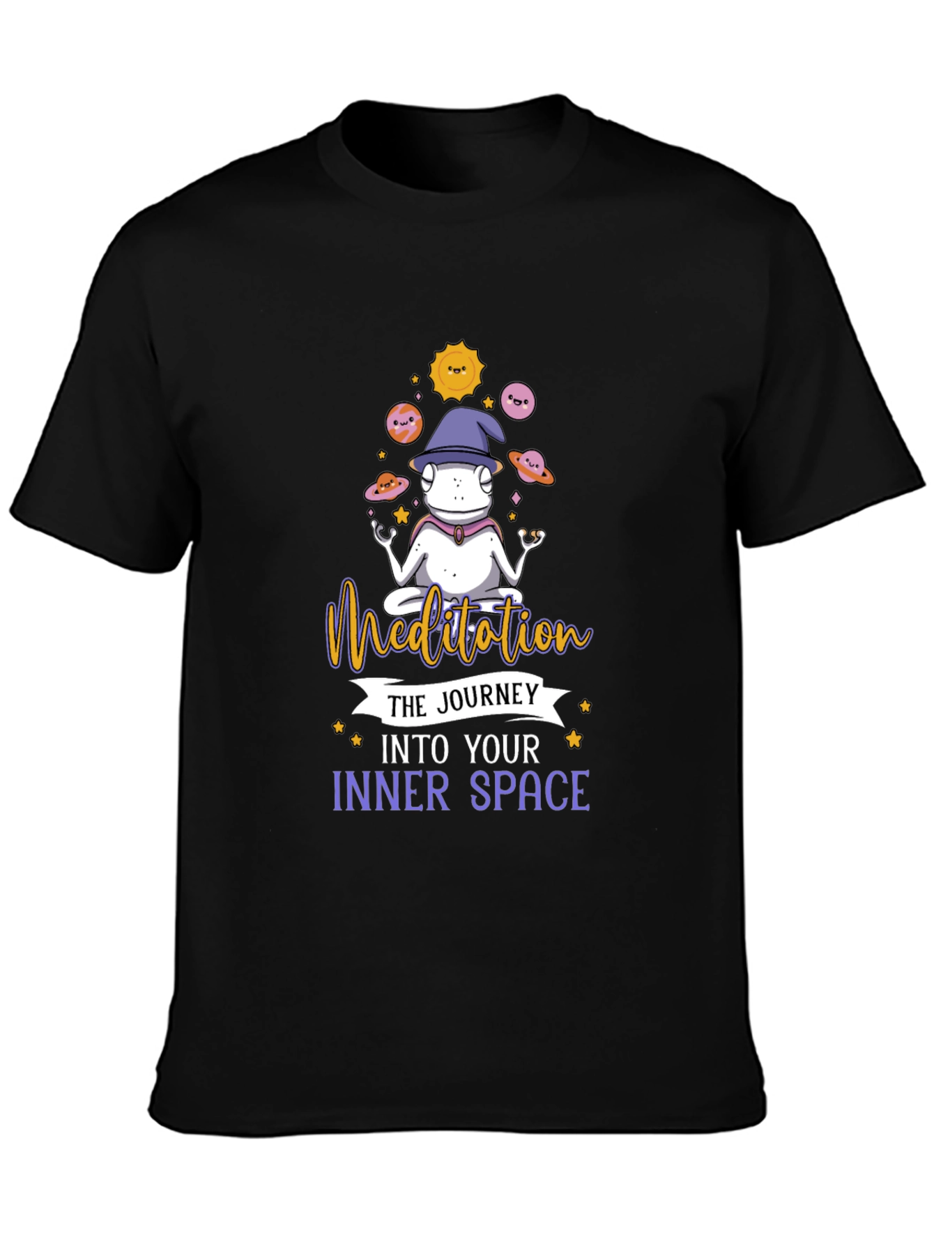 Meditation Frog T-Shirt - Inner Space Journey Tee