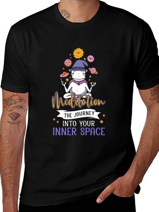 Meditation Frog T-Shirt - Inner Space Journey Tee