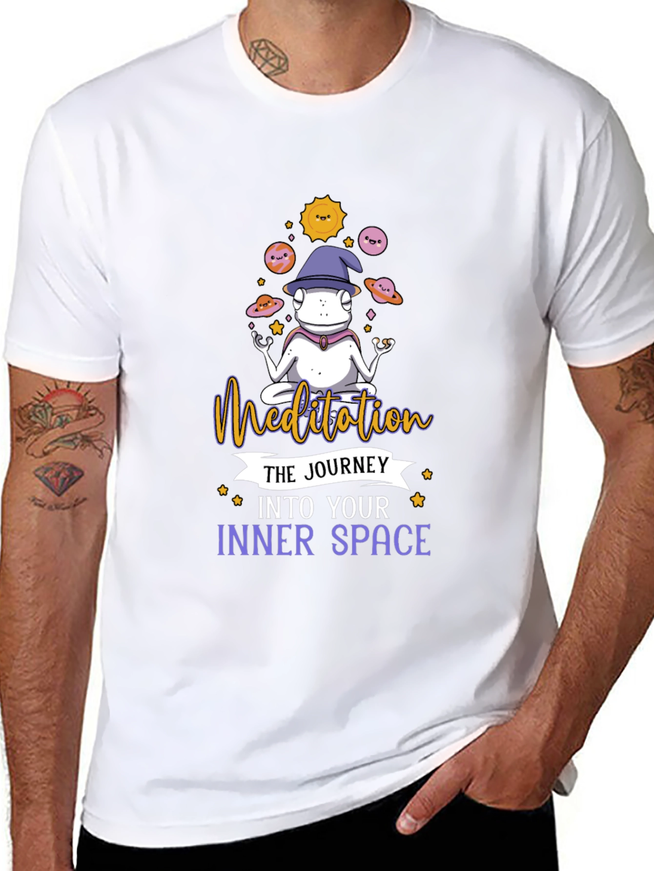 Meditation Frog T-Shirt - Inner Space Journey Tee