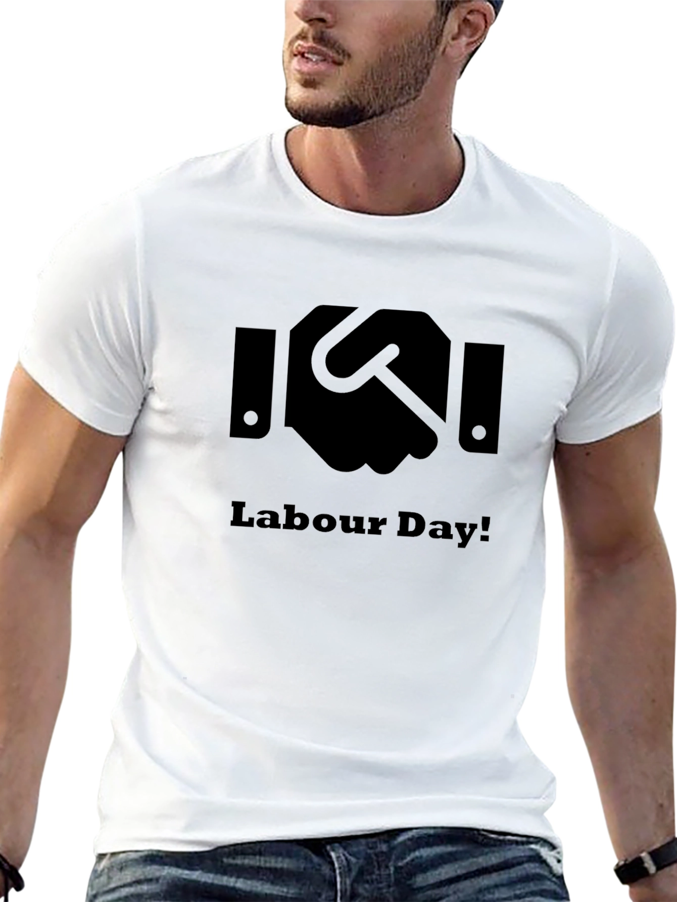 Labour Day Handshake Graphic T-Shirt