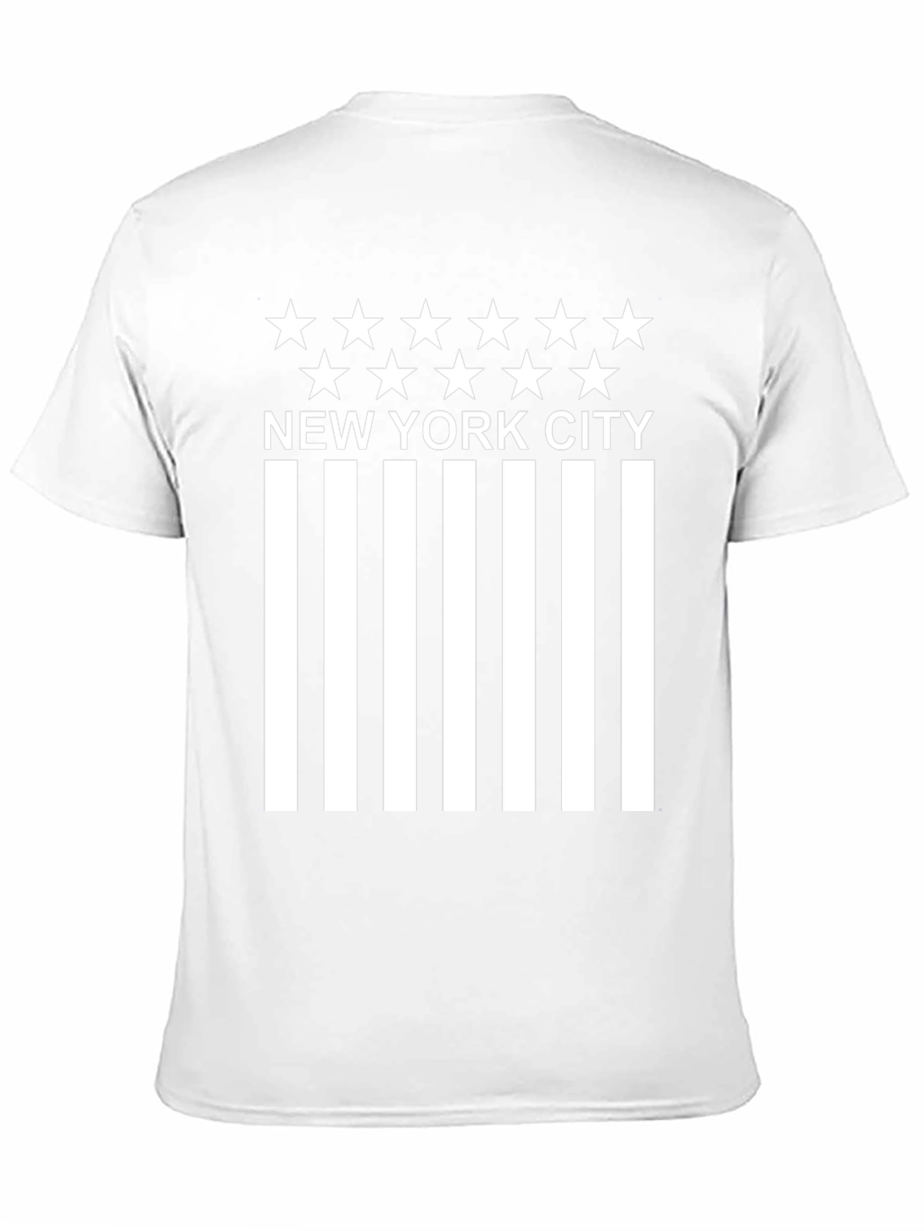 NYC Stars & Stripes Graphic T-Shirt - Black