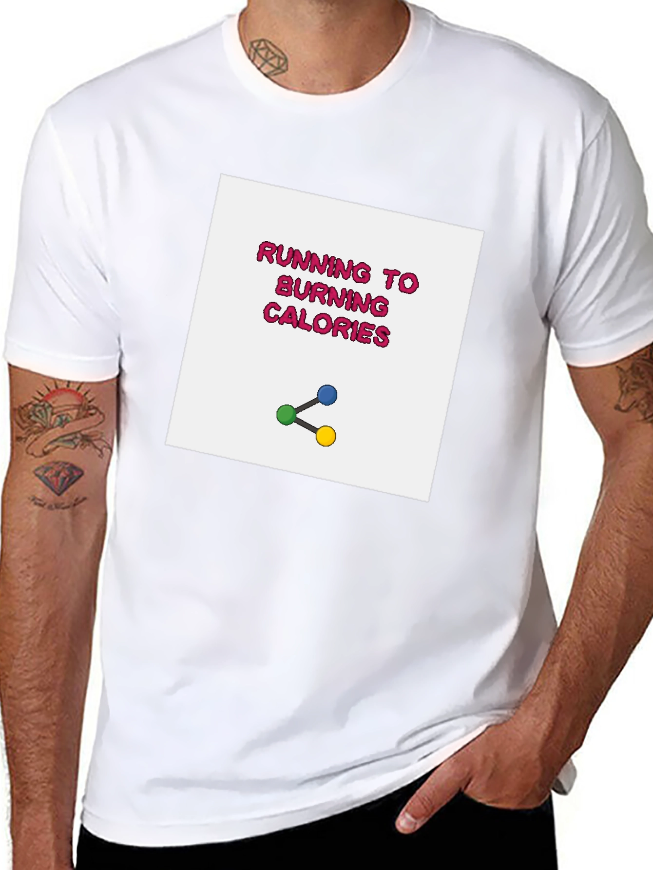 Running to Burning Calories Graphic Tee