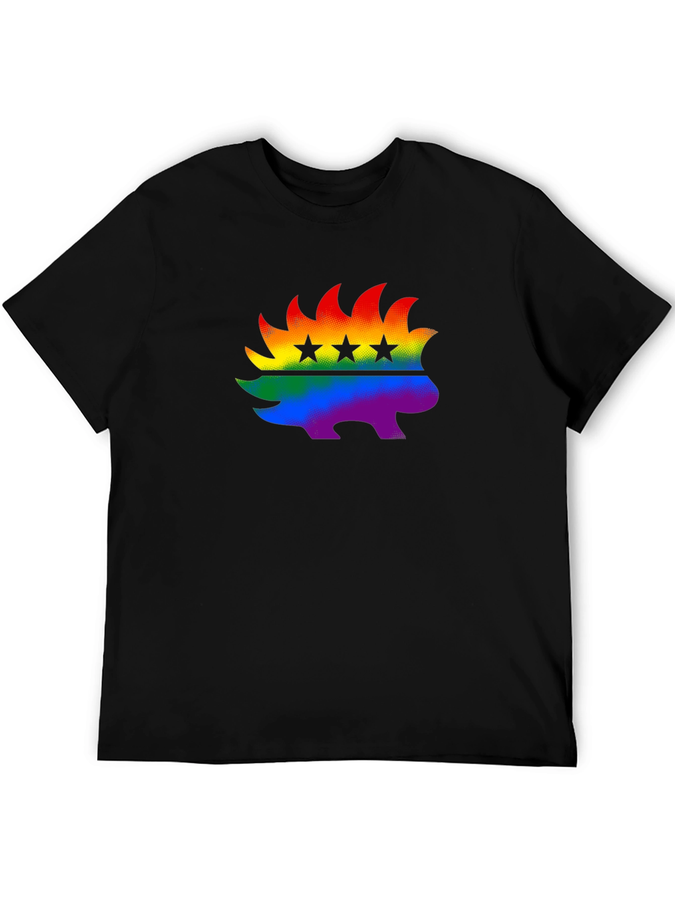 Rainbow Libertarian Porcupine T-Shirt