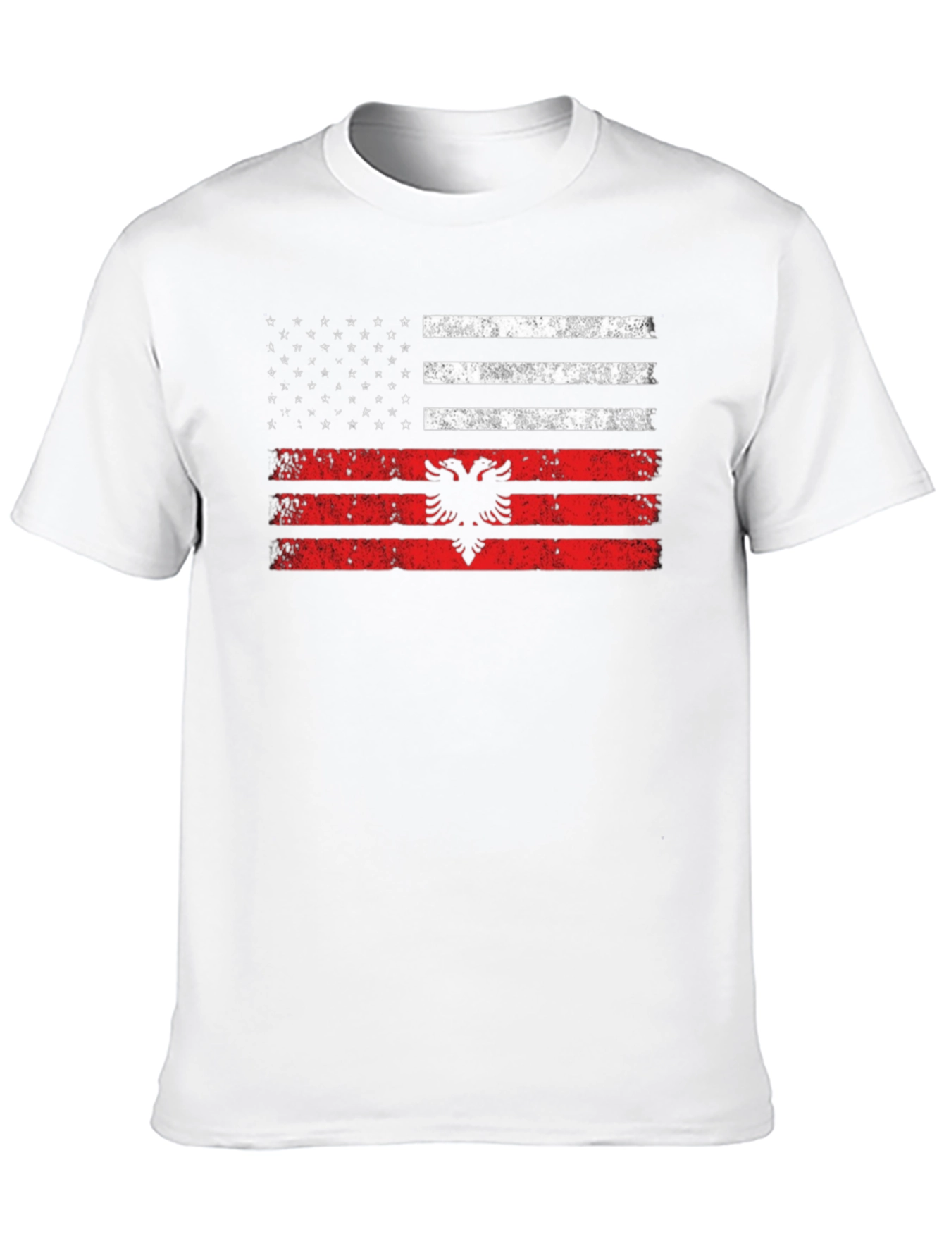 Albania USA Flag T-Shirt