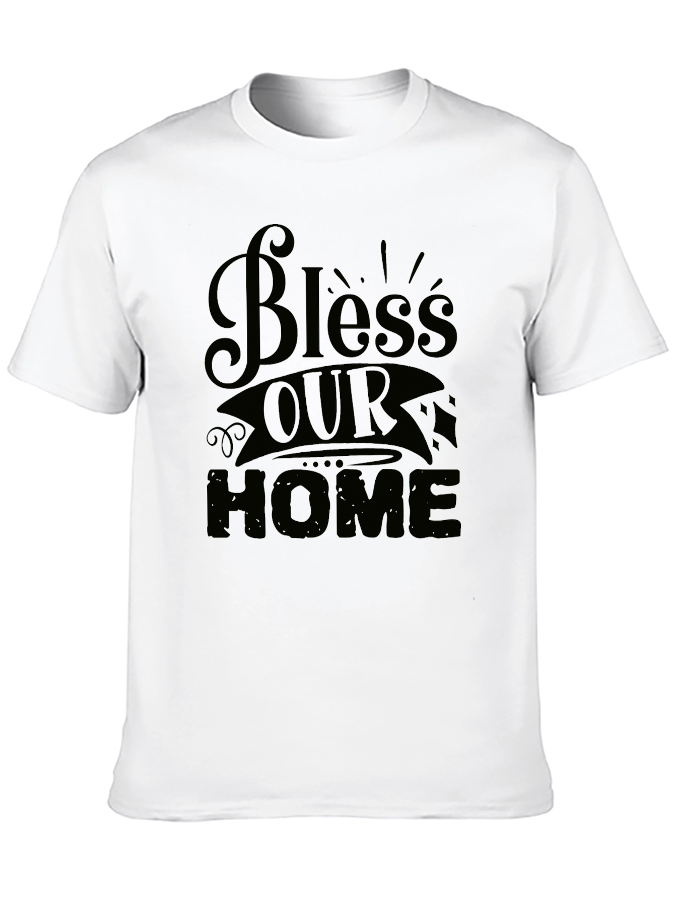 Bless Our Home Graphic Tee - Stylish Comfort