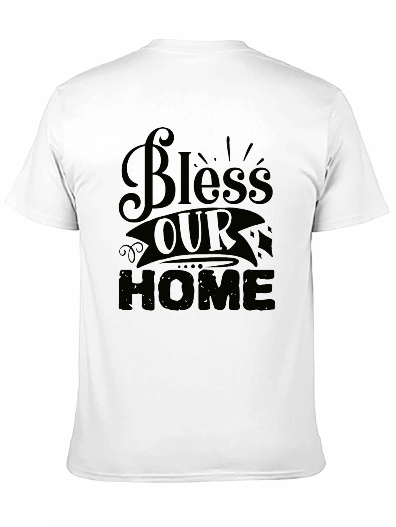 Bless Our Home Graphic Tee - Stylish Comfort