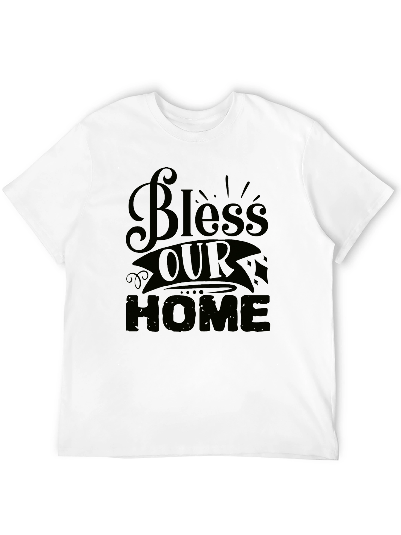 Bless Our Home Graphic Tee - Stylish Comfort