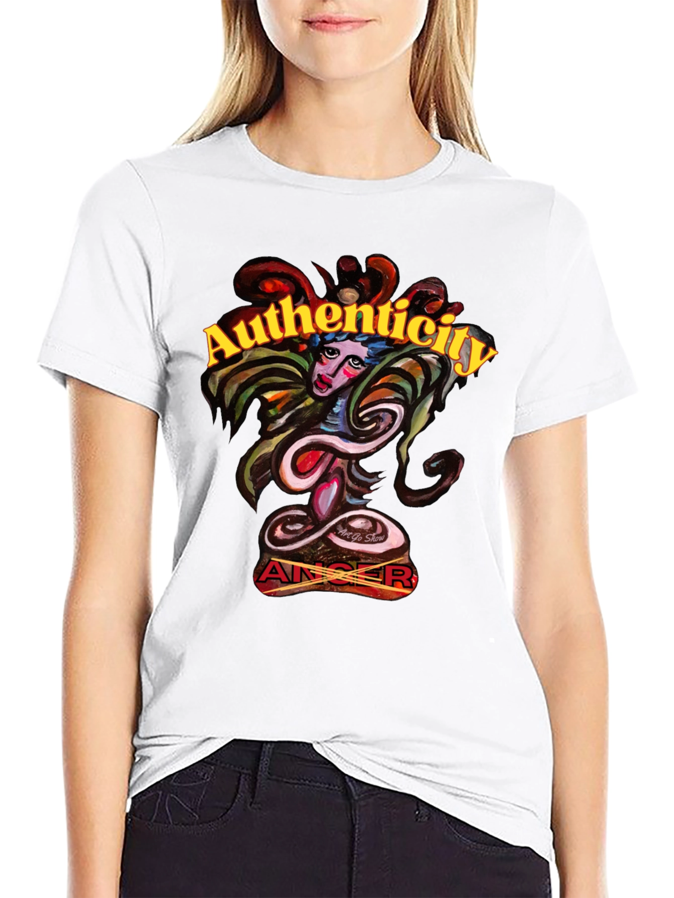 Authenticity Graphic Tee - Artistic Design