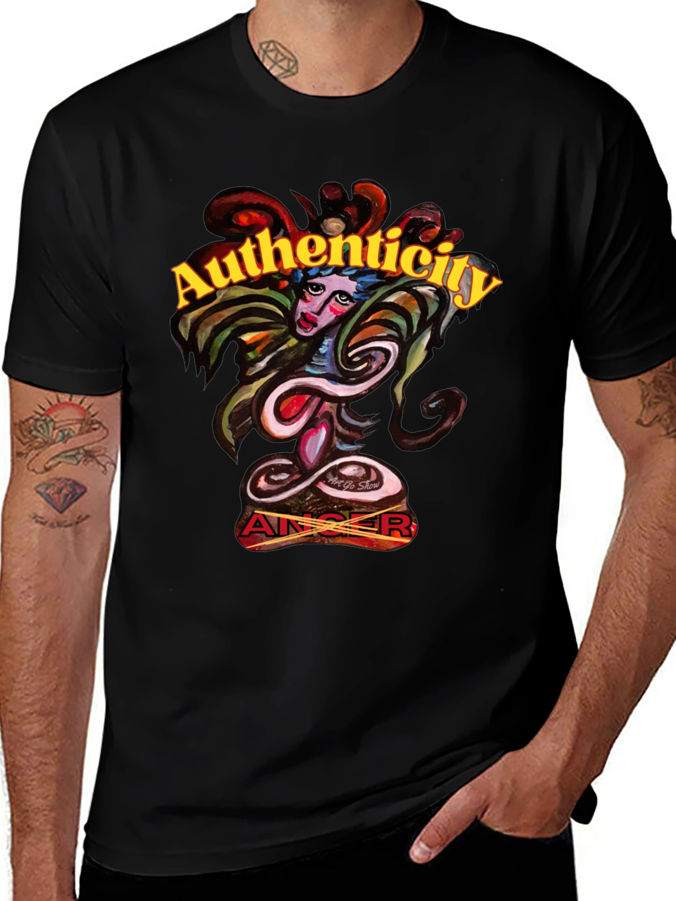 Authenticity Graphic Tee - Artistic Design