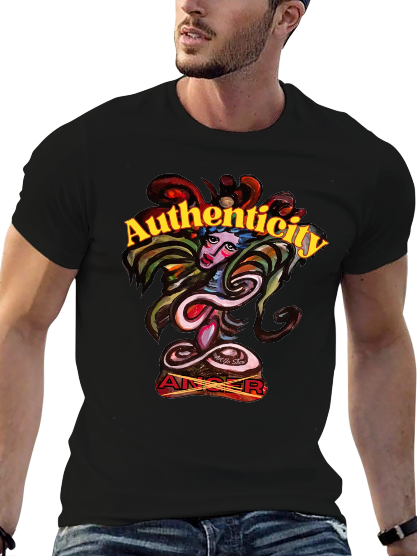 Authenticity Graphic Tee - Artistic Design
