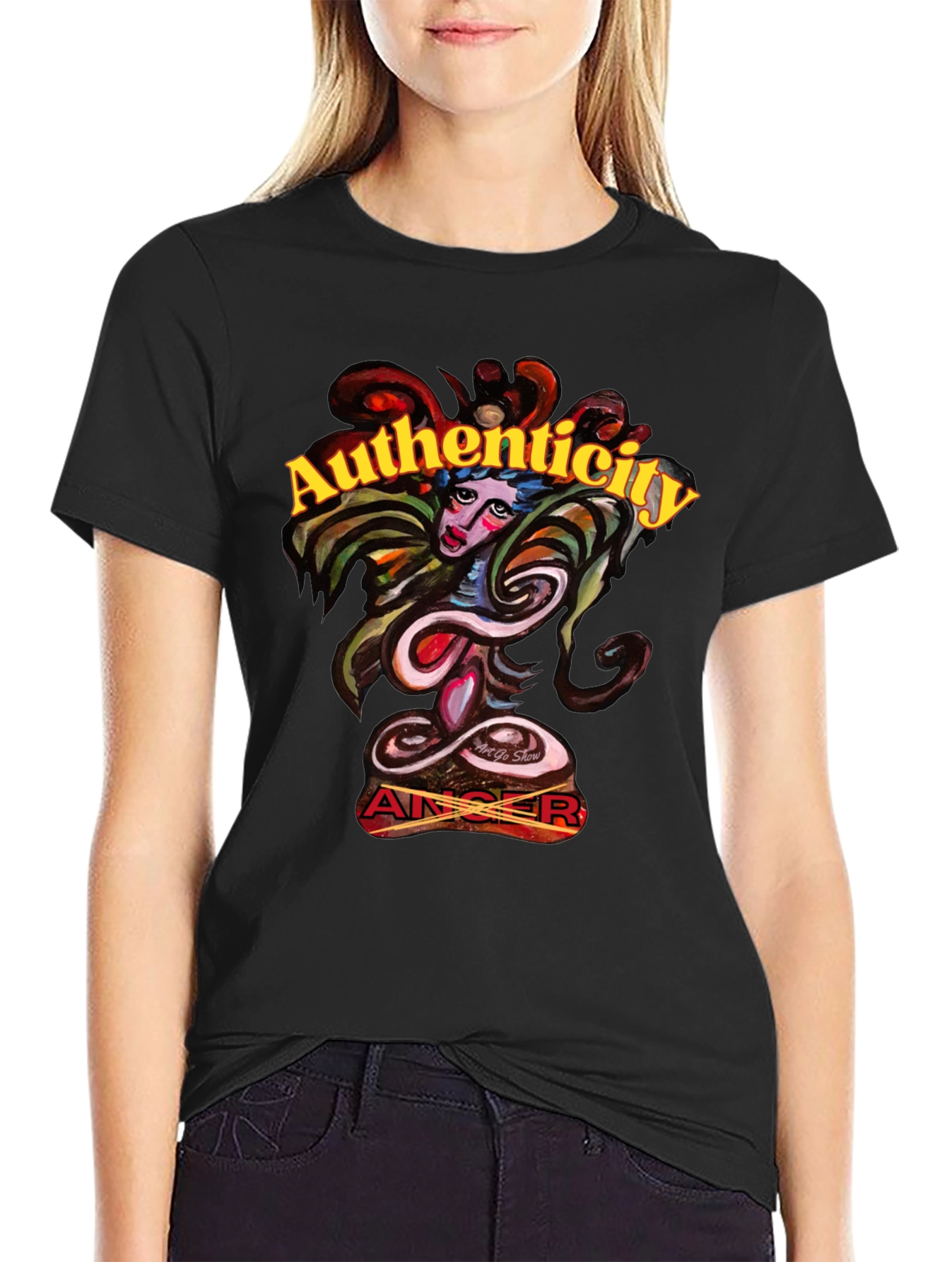Authenticity Graphic Tee - Artistic Design