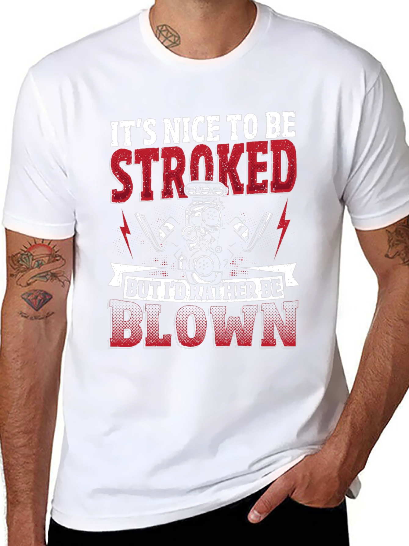 Its Nice To Be Stroked Funny Car T-Shirt