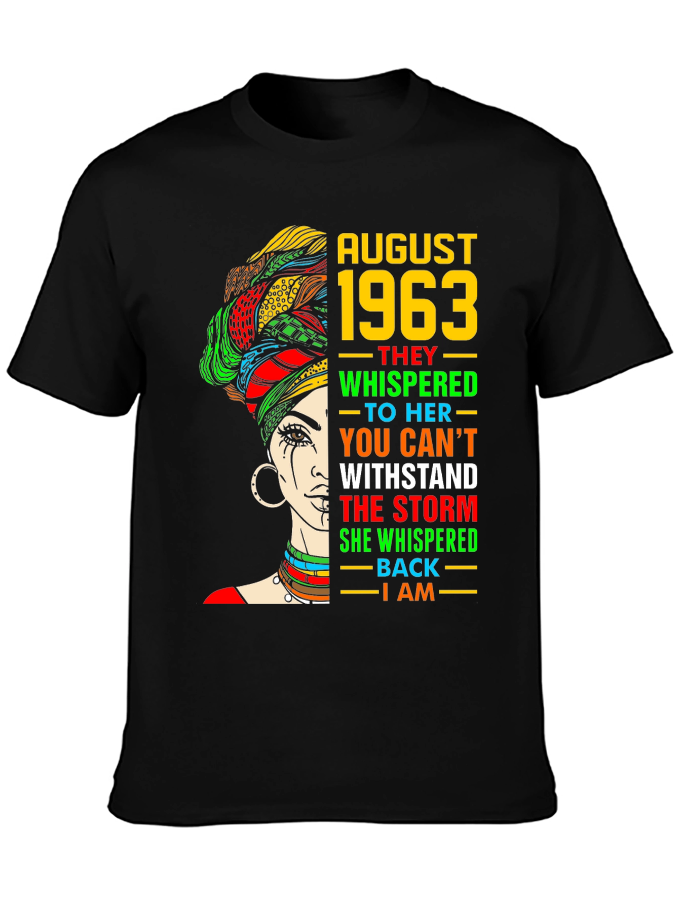 August 1963 Black Woman T-Shirt