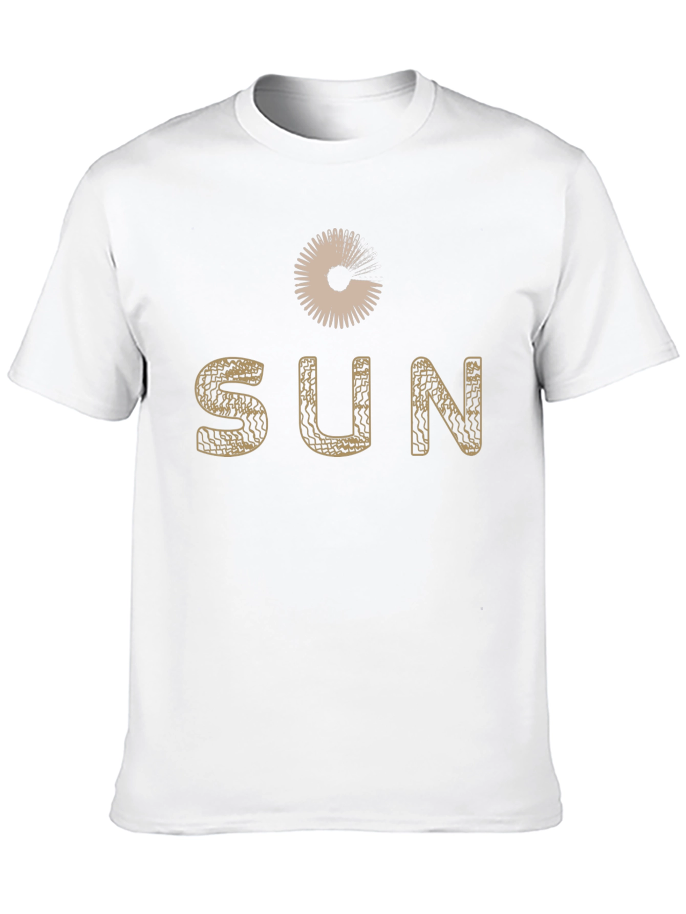 Stylish Sun Graphic Black T-Shirt