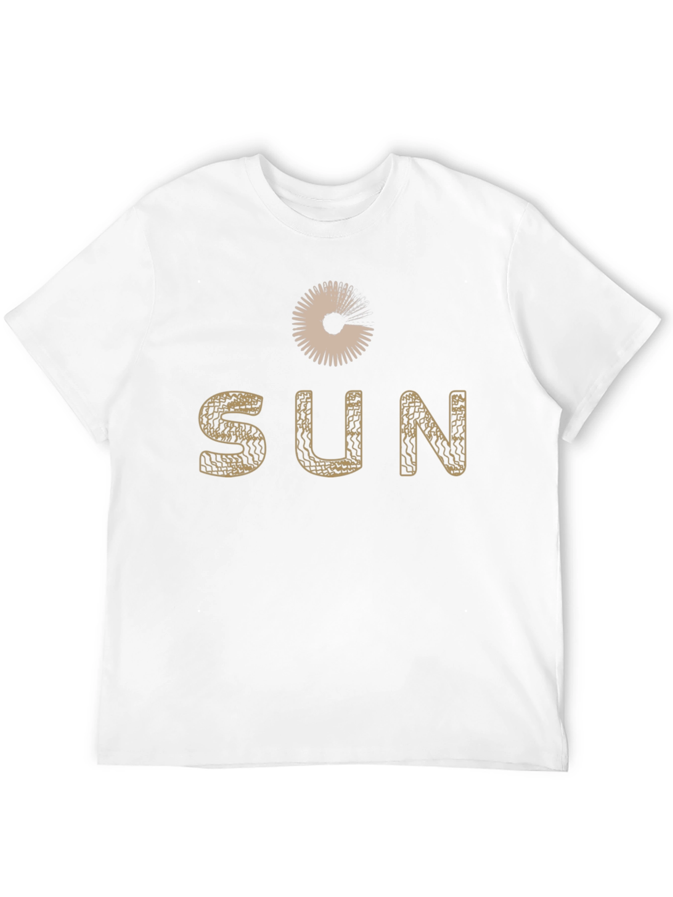 Stylish Sun Graphic Black T-Shirt