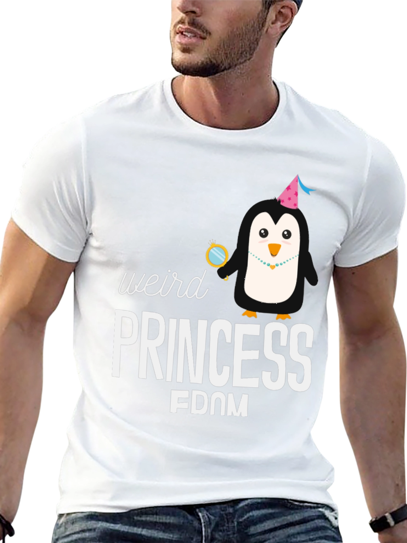 Weird Princess-dom Penguin T-Shirt
