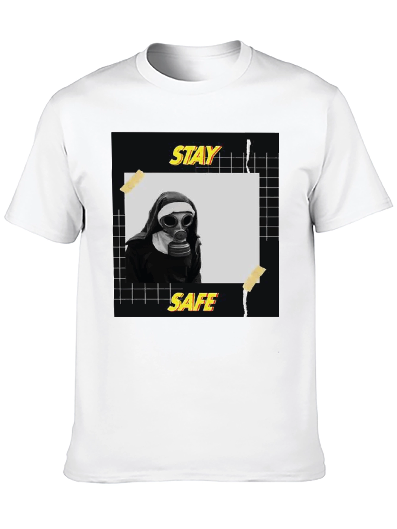 Stay Safe Graphic Tee - Unisex Black T-Shirt