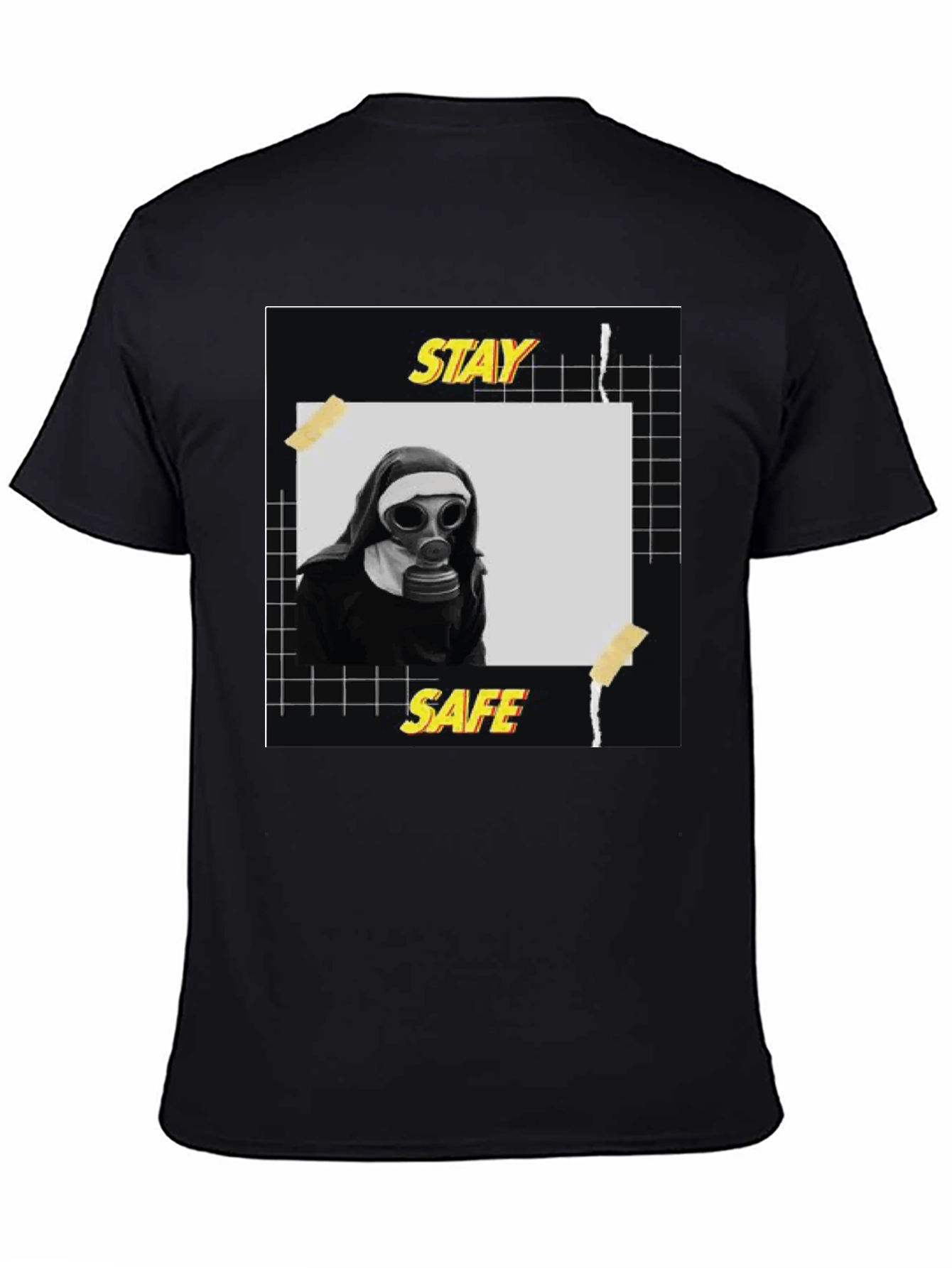 Stay Safe Graphic Tee - Unisex Black T-Shirt